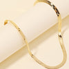 Metallic Herringbone Choker Necklace