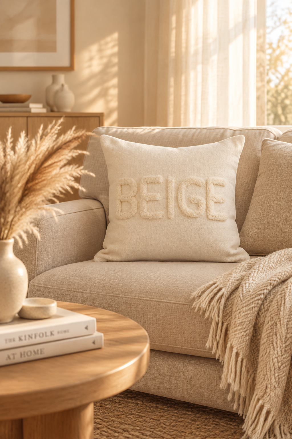 Beige Pillow