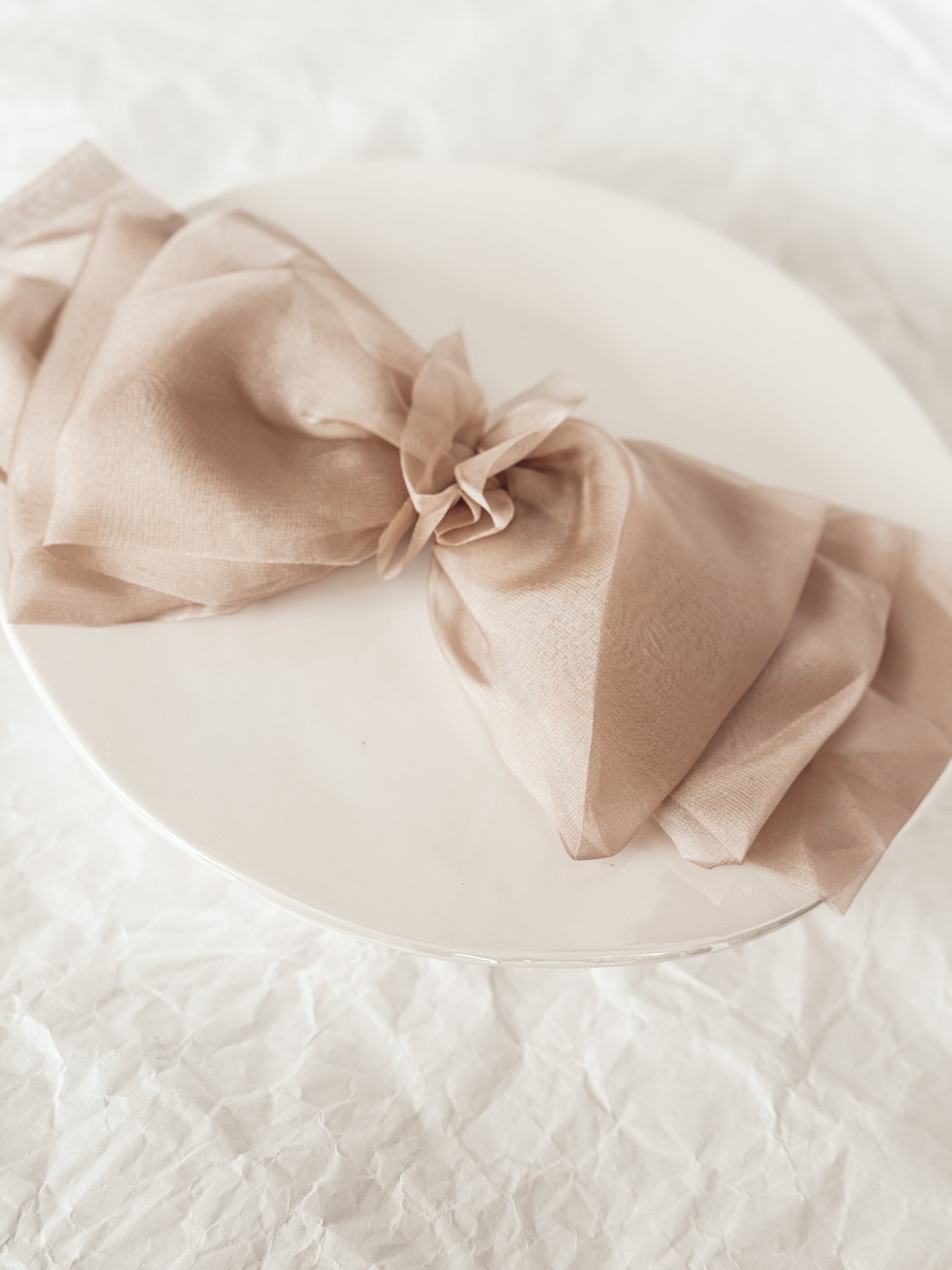 Big Beige Hair Bow