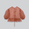 Volume Organza Bow Top