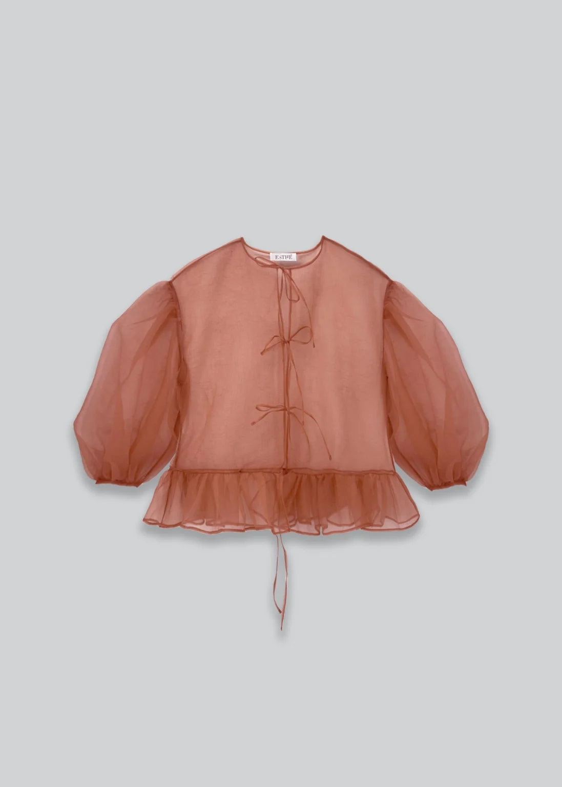 Volume Organza Bow Top