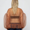 Volume Organza Bow Top