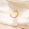 Textured Hoop Earring