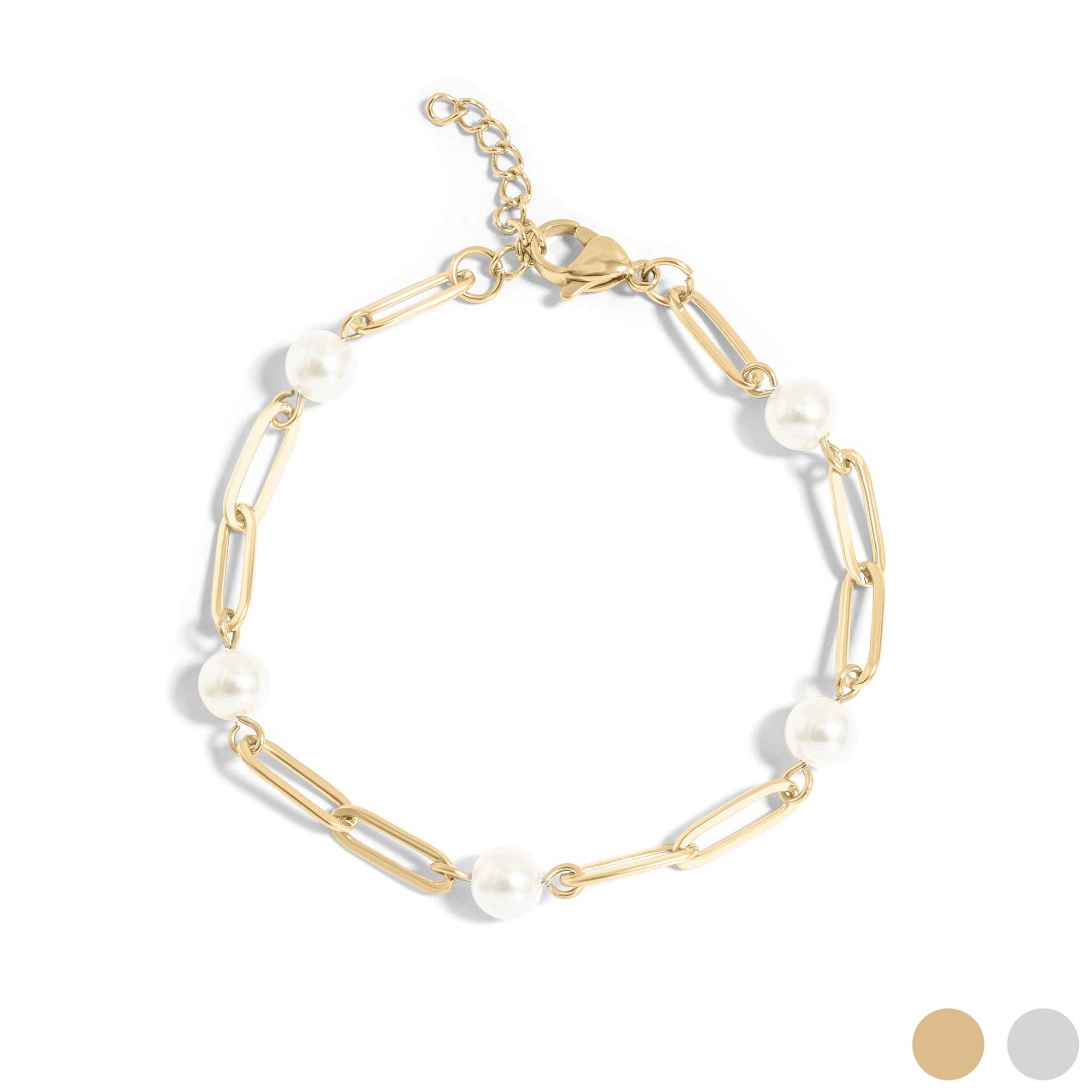 Pearl Clip Bracelet