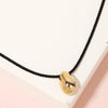 Teardrop Pendant Rope Necklace