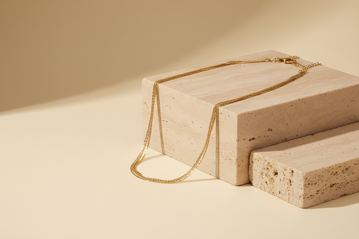 Layered Dainty Strands Necklace