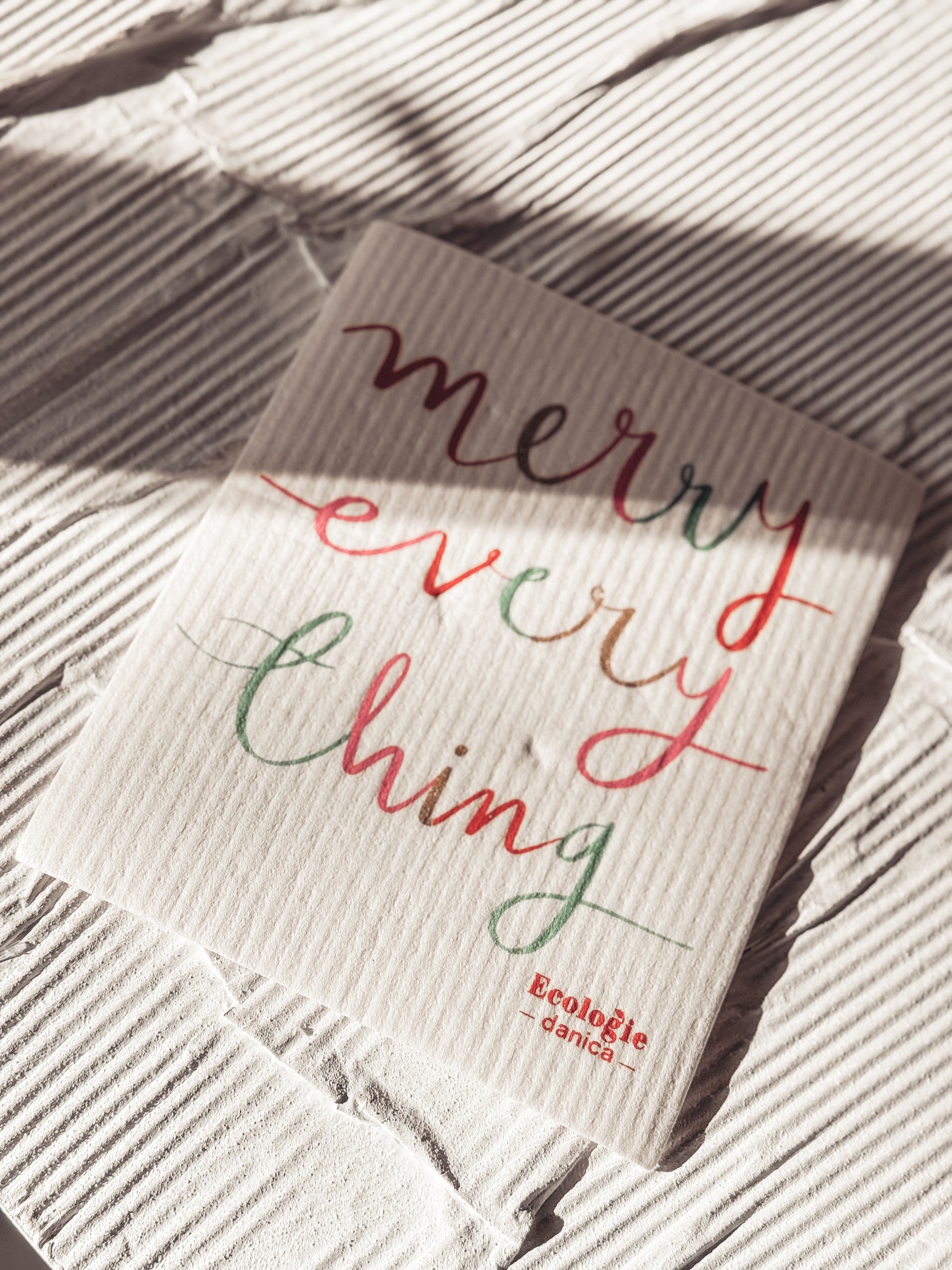 Merry Everything Sponge Cloth