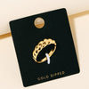 Gold Dipped Croissant Ring