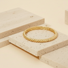 Elastic Metallic Rope Texture Bangle Bracelet