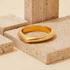 Gold Dipped Tear Shaped Band Ring