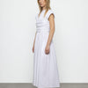Ruched Cotton Poplin Dress