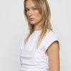 Ruched Cotton Poplin Dress