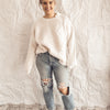 Pom Contrast Sweater