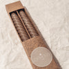 LED Mocha Taper Candles