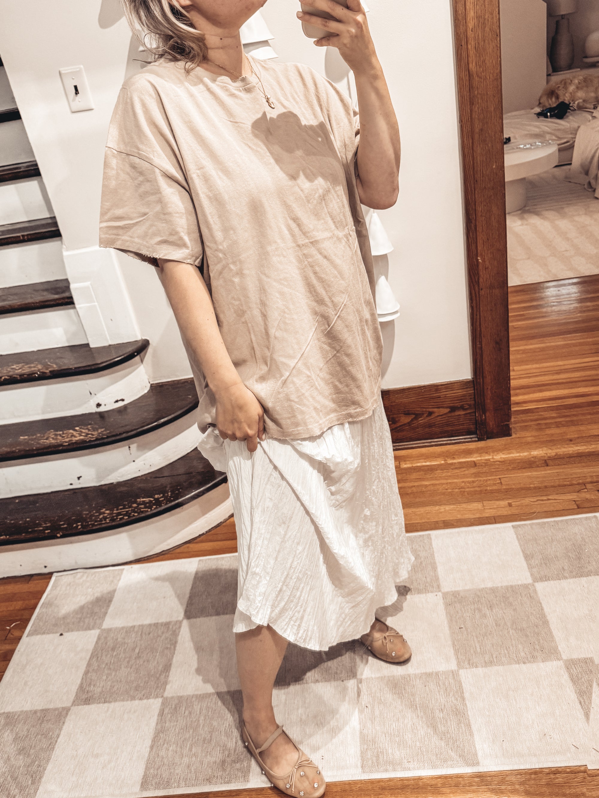 Oversized Tan Tee