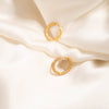 Textured Hoop Earring