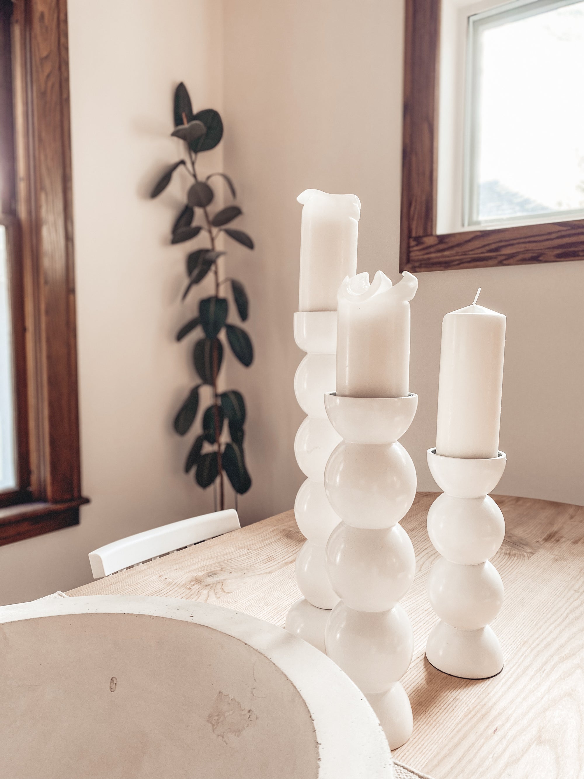 Oversized Candlestick Holders