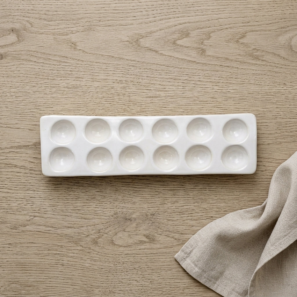 Stoneware Egg Holder