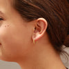 Textured Hoop Earring