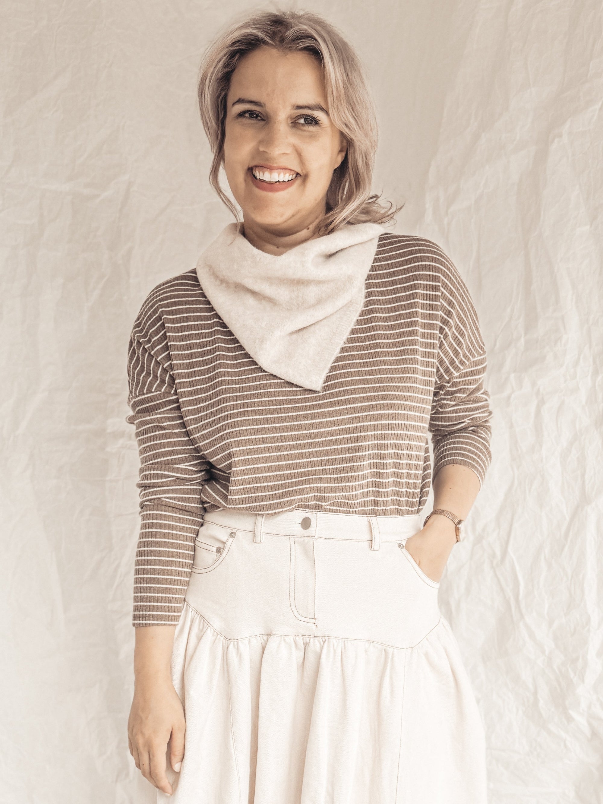 Umber Stripe Top
