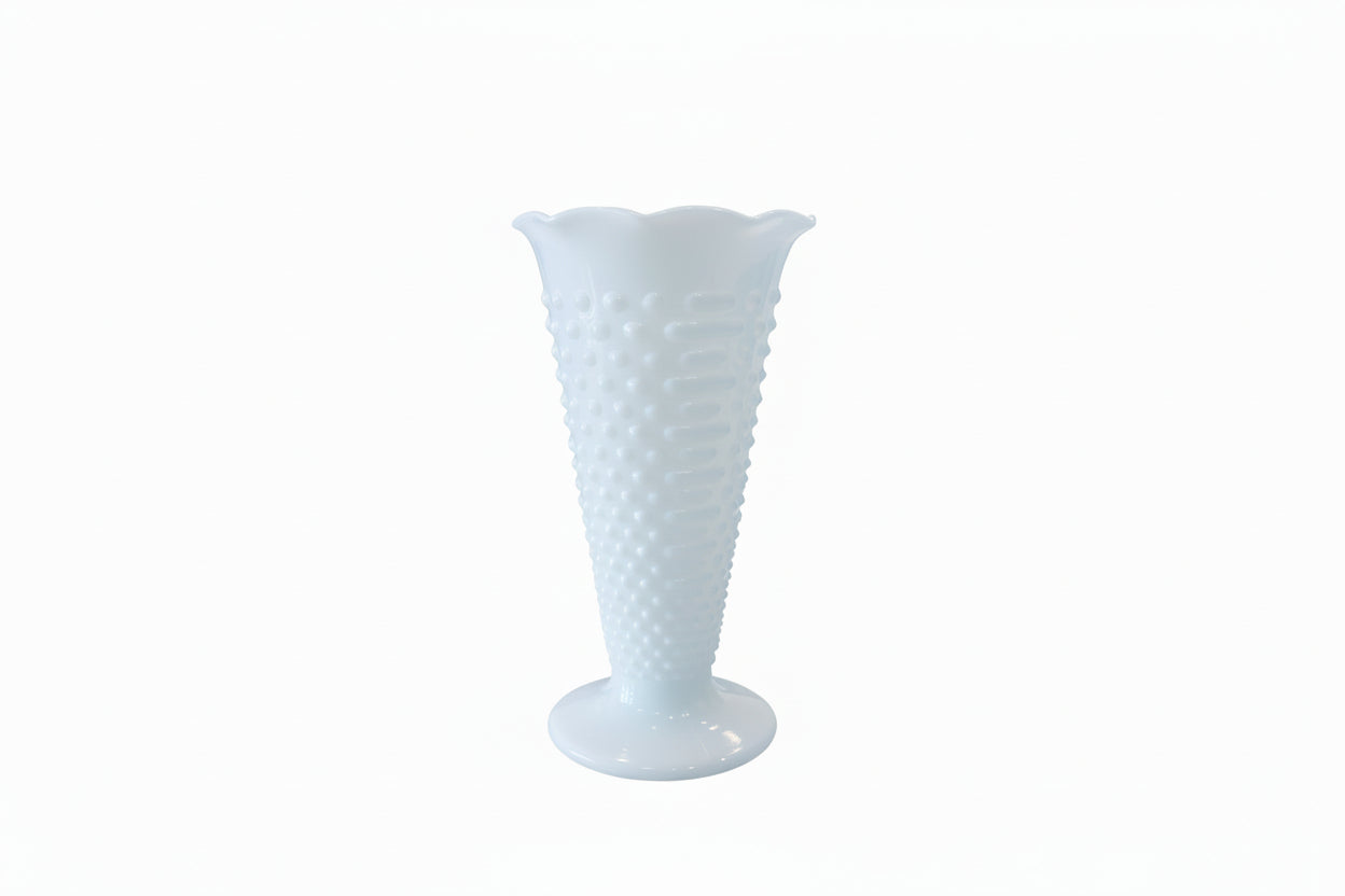 Hobnail Ruffle Vase