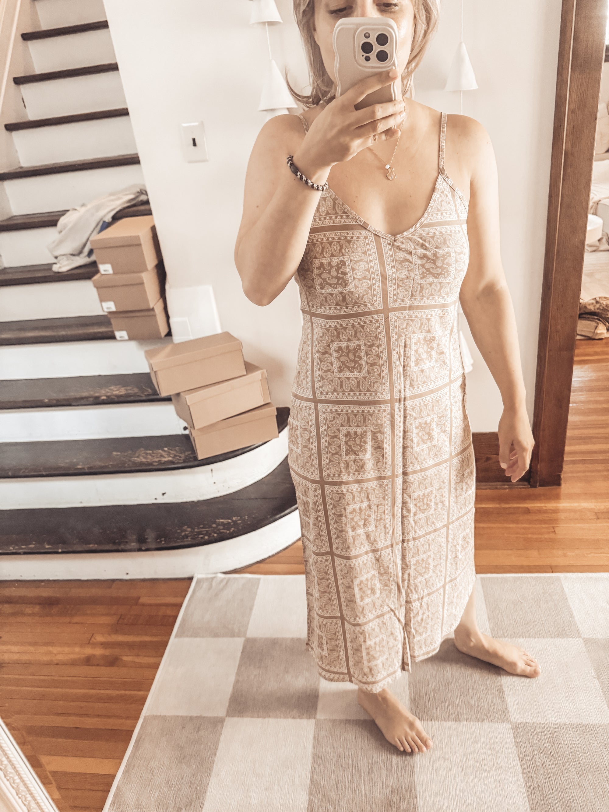 Montana Paisley Slip Dress