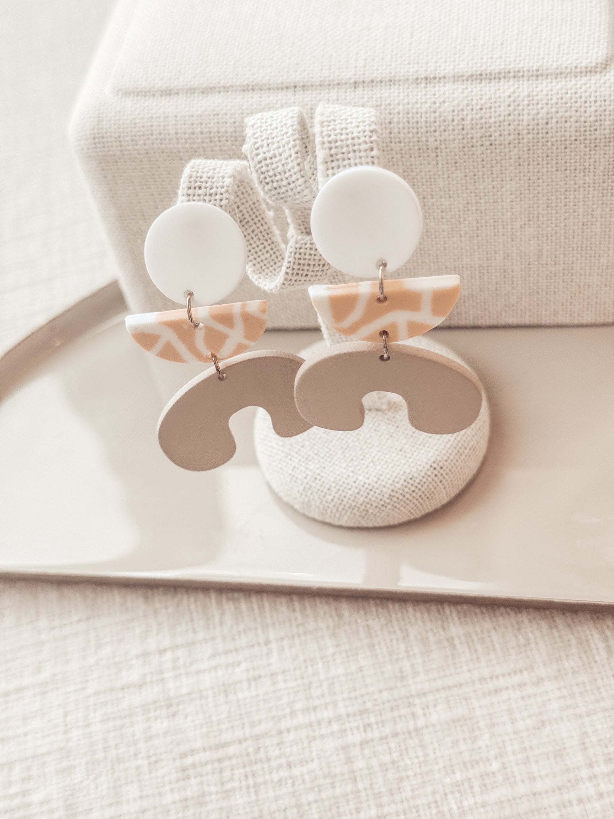 Geo Drop Earring