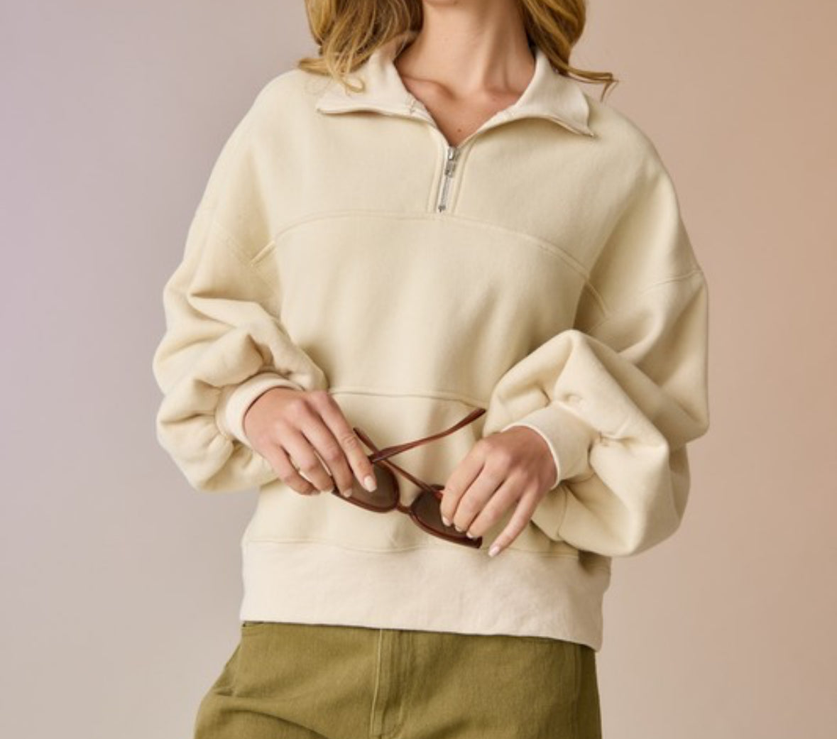 Valerie Half Zip Sweater