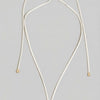 Abstract Gold Pendant Adjustable Cord Necklace