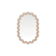 Framed Scalloped Wall Mirror