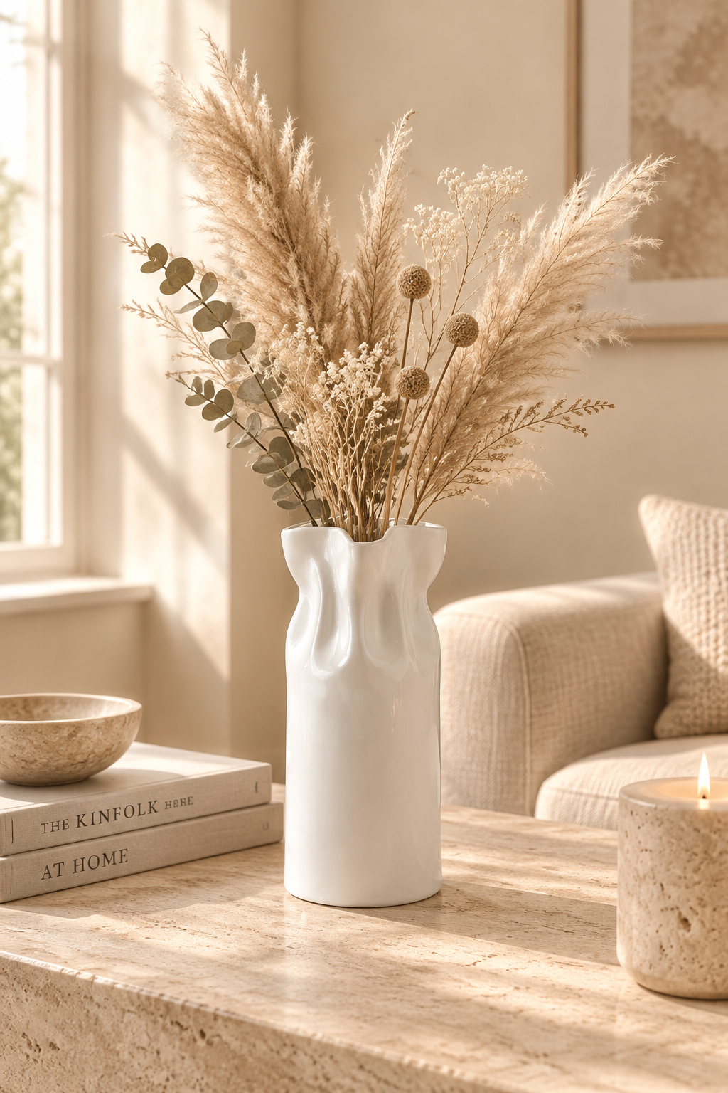 Cinched Ceramic Vase
