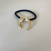 Metallic Ribbon Bow And Shapes Hair Tie