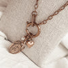 Coin + Charm Pendant Necklace