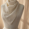 Upcycled Lace Triangle Scarf