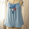 Upcycled Blue Jay Top