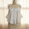 Soft White Linen Camisole Top