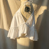 Soft White Linen Camisole Top