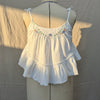 Soft White Linen Camisole Top
