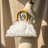 White Cut Work Doily Purse