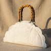 White Cut Work Doily Purse