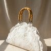 White Cut Work Doily Purse