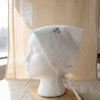 Soft White Linen Hair Scarf