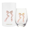 Bow Stemless Wine Glass