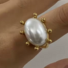 Beaded Pearl Ring