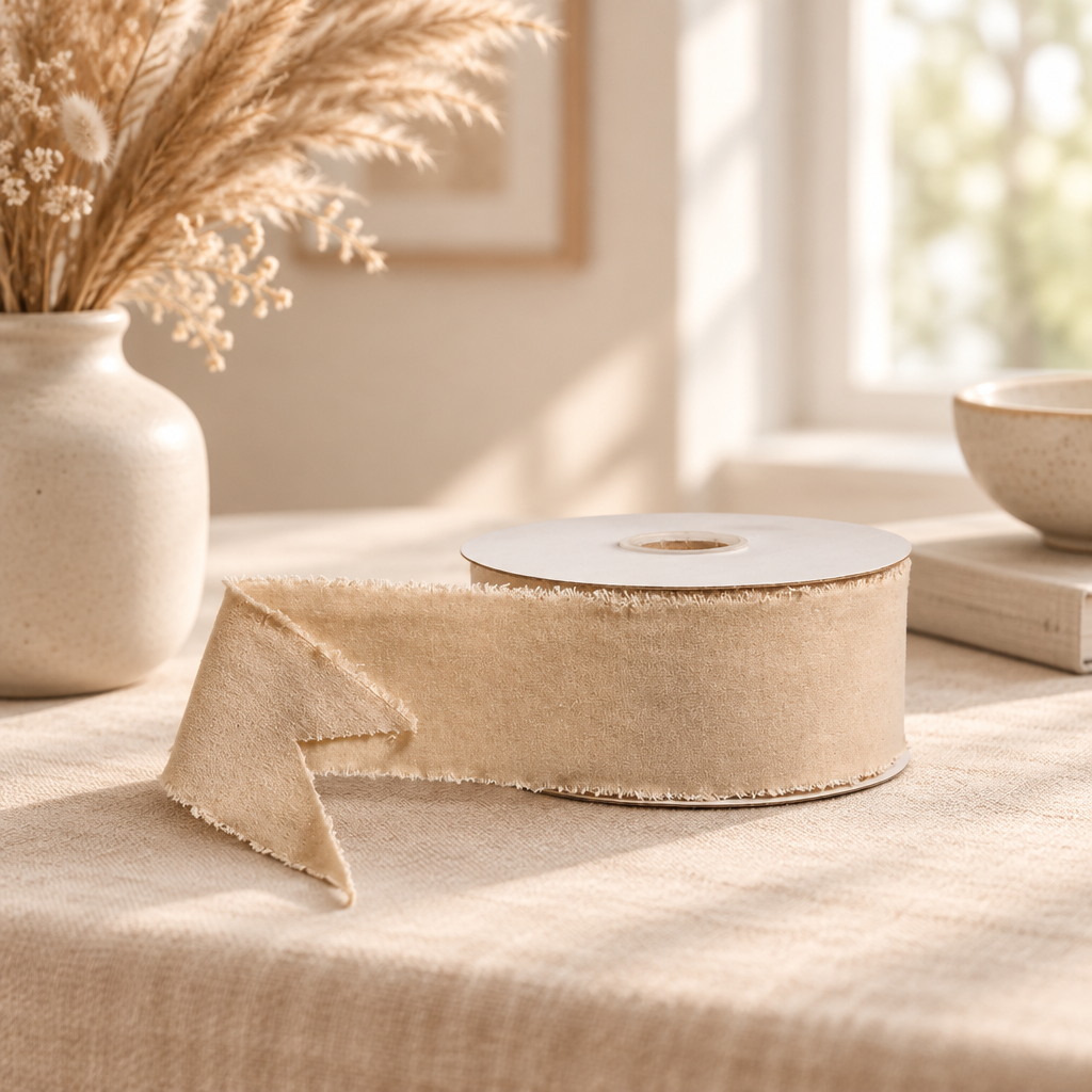 Ivory Velvet Ribbon
