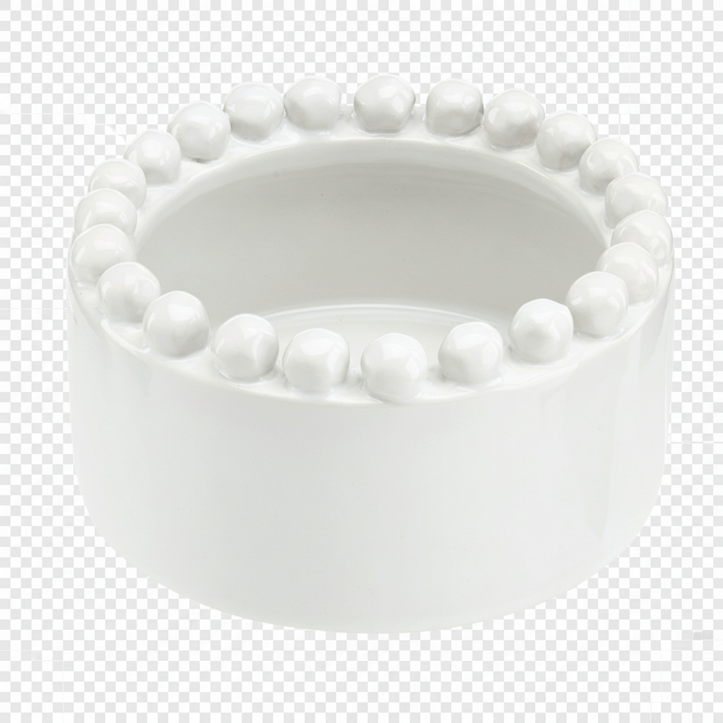 Ceramic Wine Coaster - White