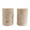 Travertine Salt and Pepper