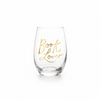 Stemless Wine Glass - Book Lover