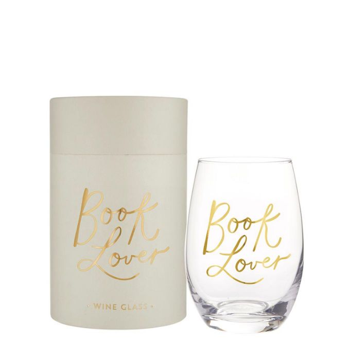 Stemless Wine Glass - Book Lover