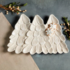 White Christmas Tree Platter